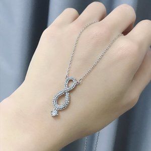 Swarovski Eight Collection white gold plated odd n